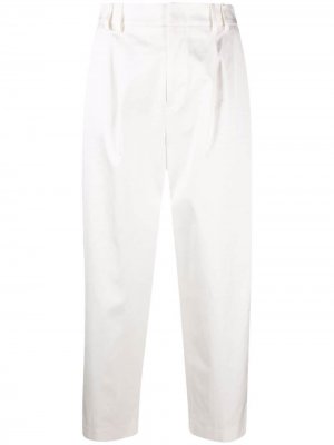 Укороченные брюки строгого кроя Pt01. Цвет: белый