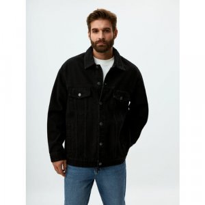 Джинсовая куртка 4803111114, размер S, черный Sela. Цвет: черный