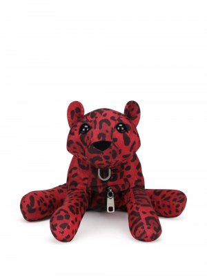 Поясная сумка с леопардовым принтом Dolce & Gabbana. Цвет: красный