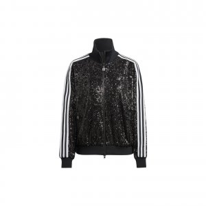 Спортивная куртка унисекс Originals Trefoil Sparkle Stripe, черная HM2054 Adidas
