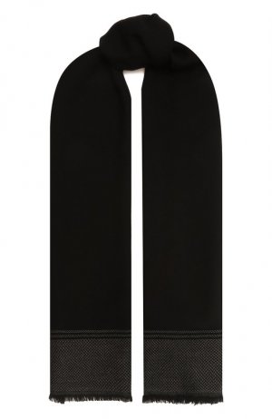 Шерстяной шарф Corneliani. Цвет: коричневый