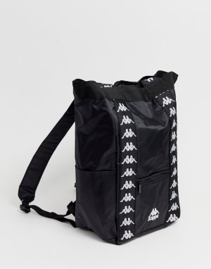 Черный рюкзак на шнуровке Authentic Kappa. Цвет: черный