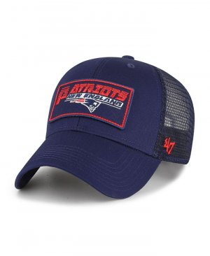 Регулируемая кепка Big Boys and Girls Navy New England Patriots Levee MVP Trucker '47 Brand, синий '47 Brand