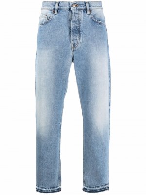 Укороченные джинсы прямого кроя Harmony Paris. Цвет: синий