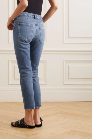 Укороченные прямые джинсы Riley с высокой посадкой, деним AGOLDE