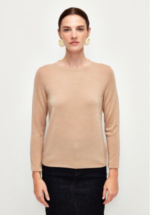 Вязаный свитер CREW NECK , цвет camel adL
