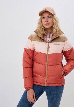 Куртка утепленная Columbia Puffect™ Color Blocked Jacket. Цвет: розовый