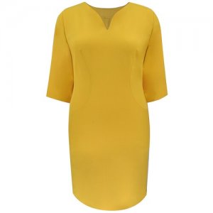 Повседневное платье Mila Bezgerts 1697ЮП, размер 54-164. Цвет: желтый
