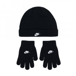 Шапка и перчатки Futura Beanie Nike. Цвет: черный