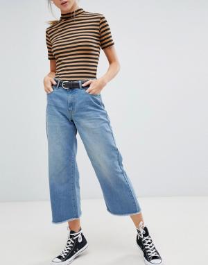 Широкие расклешенные джинсы Daisy Street. Цвет: синий