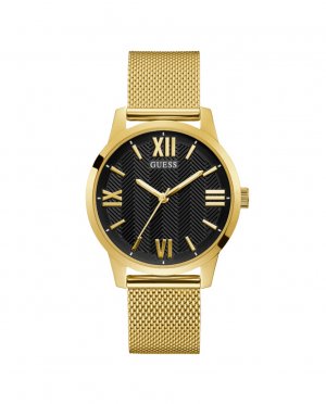 Мужские часы Campbell GW0214G2 со стальным и золотым ремешком , золотой Guess