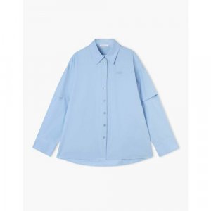 Рубашка , размер S (42-46), синий Gloria Jeans. Цвет: светло-синий/синий