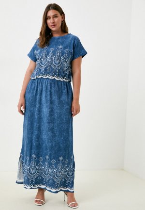 Платье Toku Tino. Цвет: синий