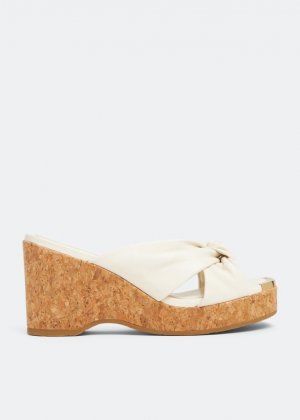 Мюли Avenue Wedge 95 mules, белый Jimmy Choo