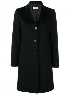 Однобортное пальто Alberto Biani. Цвет: черный