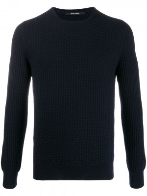 Пуловер с круглым вырезом Tagliatore. Цвет: синий