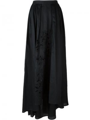 Плиссированная юбка Daniele Carlotta. Цвет: чёрный