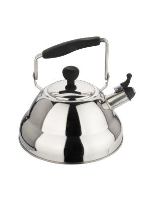 Dekok Чайник металлический со свистком 2,7Л и пьезоэлектрическая зажигалка в подарок. Цвет: серый