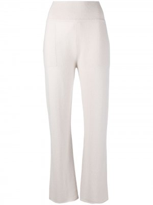 Кашемировые брюки прямого кроя Sminfinity. Цвет: нейтральные цвета