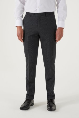 Костюмные брюки Truman графитового цвета приталенного кроя , серый Skopes