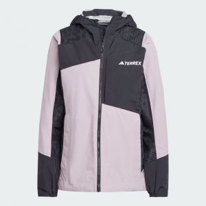Куртка-дождевик Terrex Multi 2l, лиловый/черный Adidas