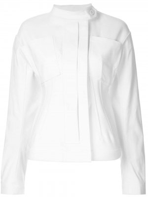 Приталенный пиджак Jil Sander. Цвет: белый