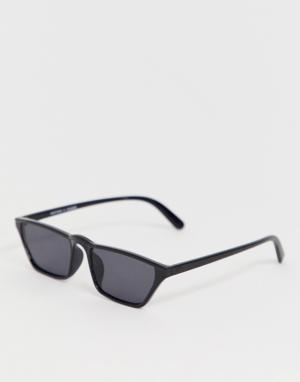 Черные солнцезащитные очки -Черный цвет Monki