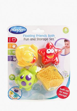 Набор игрушек для купания Playgro. Цвет: разноцветный