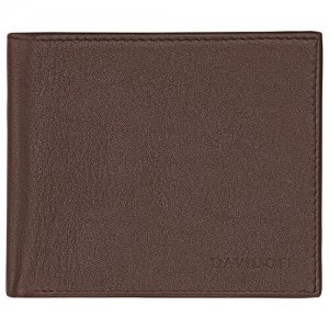Бумажник , фактура гладкая, коричневый Davidoff. Цвет: коричневый