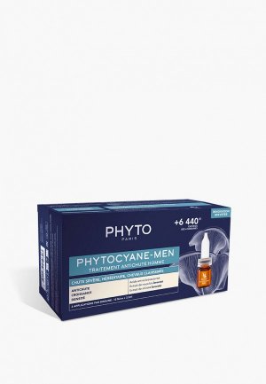 Набор для ухода за волосами Phyto ФИТОЦИАН-МЭН сыворотка против выпадения волос, 12х3,5 мл. Цвет: прозрачный