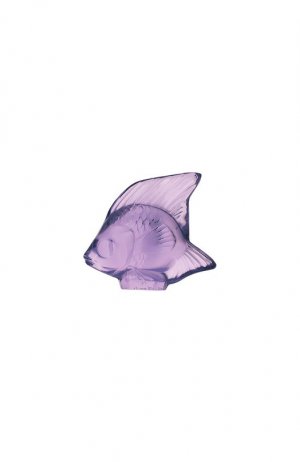 Фигурка Fish Lalique. Цвет: фиолетовый