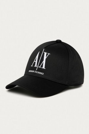 Хлопчатобумажная шапка , черный Armani Exchange