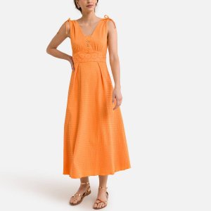 Платье NAF. Цвет: оранжевый