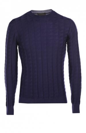 Пуловер вязаный Fabrizio Del Carlo. Цвет: фиолетовый