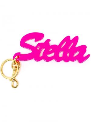 Брелки и цепочки для ключей Stella McCartney. Цвет: розовый и фиолетовый
