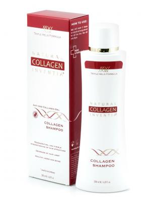Шампунь коллагеновый Collagen Shampoo Natural Inventia. Цвет: прозрачный, белый, красный