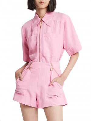 Рубашка в стиле милитари Sculptura Esprit , розовый Aje
