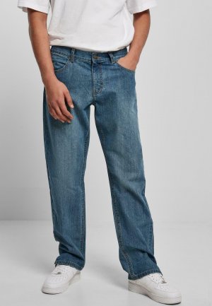 Джинсы-сигареты Straight Slit Jeans , цвет middeepblue Urban Classics