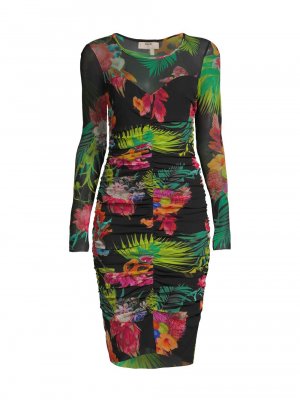 Мини-платье Tropical Illusion с рюшами , разноцветный Fuzzi