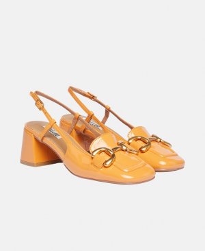 Туфли-лодочки с пяткой на пятке , светло-оранжевый Bibi Lou