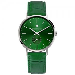 Наручные часы GREENWICH Classic, зеленый. Цвет: зеленый