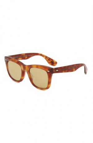 Солнцезащитные очки Brunello Cucinelli. Цвет: коричневый