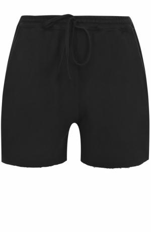Хлопковые мини-шорты с карманами Roque. Цвет: черный