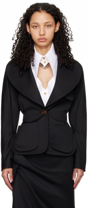 Черный пиджак в стиле метро Vivienne Westwood