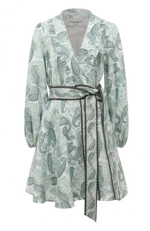 Льняное платье Forte Dei Marmi Couture. Цвет: зелёный
