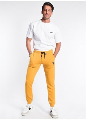 Желтые мужские спортивные штаны стандартной посадки с нормальной талией и принтом Ucla