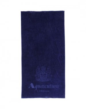Пляжное полотенце AQUASCUTUM. Цвет: темно-синий