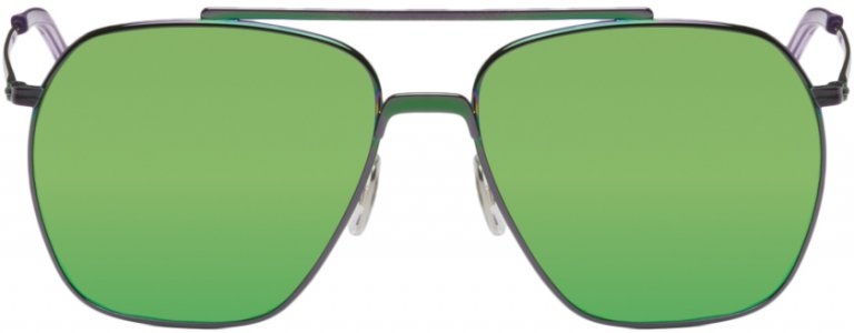 Пурпурные солнцезащитные очки-авиаторы Acne Studios
