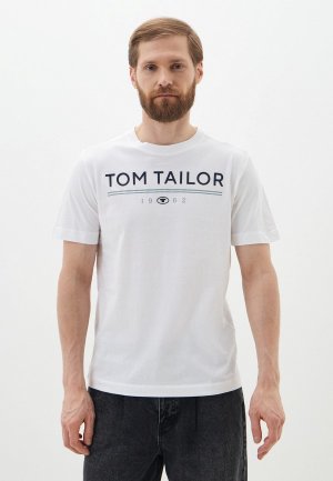 Футболка Tom Tailor Lamoda Online Exclusive. Цвет: белый