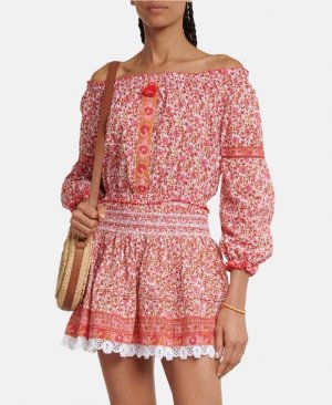Цыганская блузка, розовый Poupette St Barth